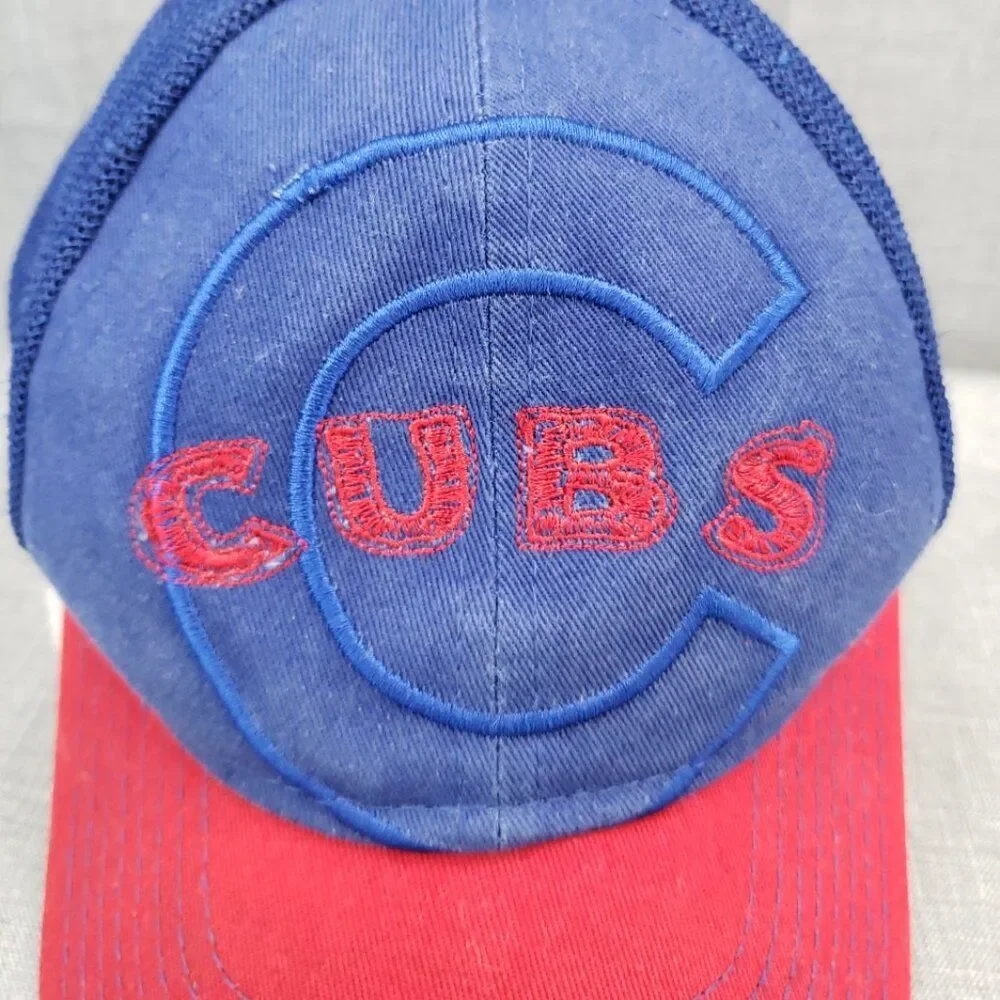 MLB Child Chicago Cubs New Era 9FORTY Unique Embroider Hook & Loop Mesh Back